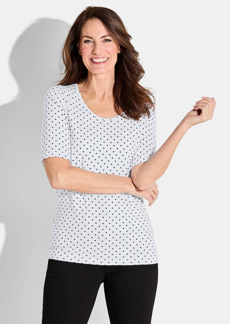 T-shirt en jersey à pois