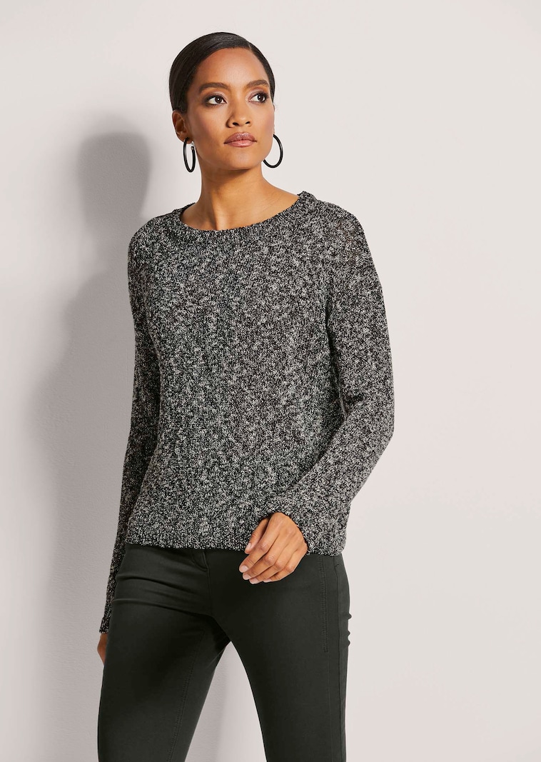 Pullover mit Metallic-Effekt