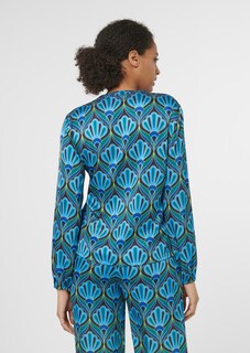 Bluse mit Retro-Print thumbnail 3