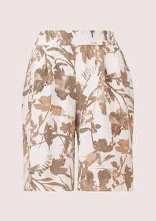 Leinen-Bermuda mit floralem Print thumbnail 7