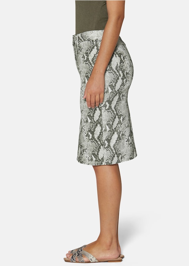 Pencil skirt with snake pattern 3