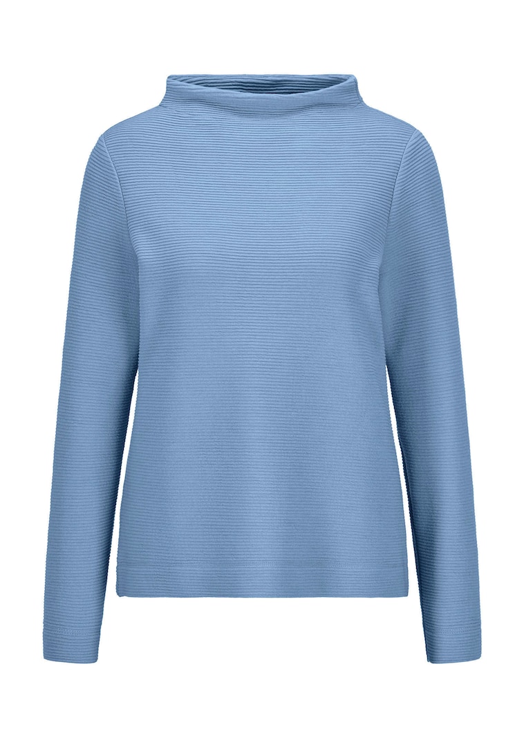 Ottoman-Sweatshirt mit Turtleneck