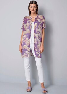 Transparente Bluse mit Knopfleiste thumbnail 2