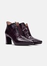 Bottines en cuir à motif reptile thumbnail 2