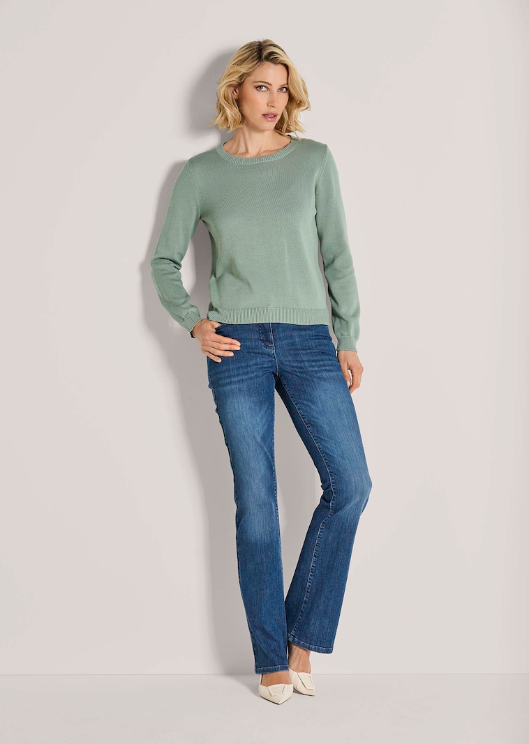 Pull en tricot fin pur coton