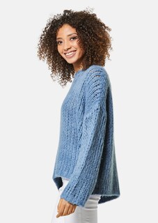 Flauschiger Grobstrickpullover thumbnail 4