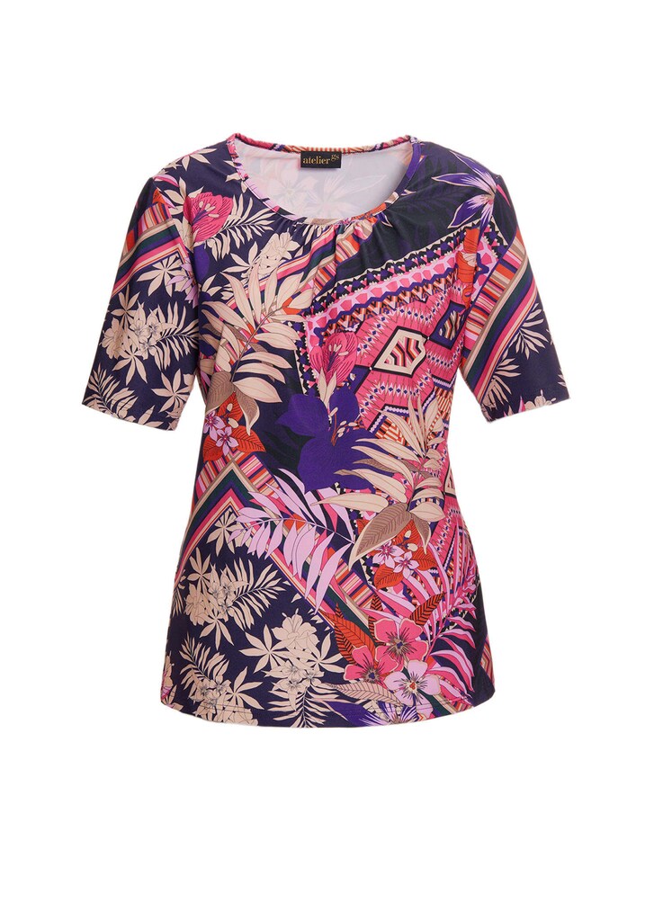 Stretchbequemes Shirt mit extravagantem Druck