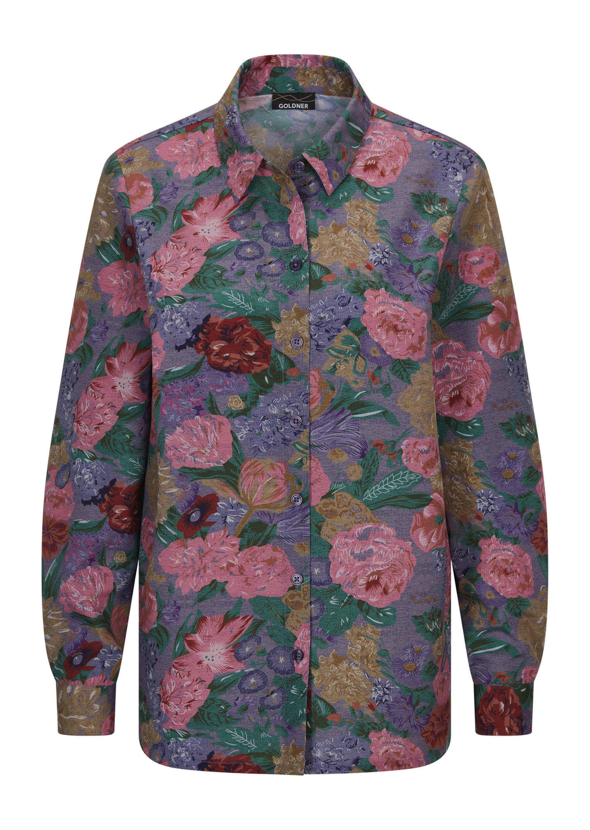Hemdbluse mit Blumenmuster
