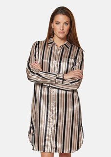 Satin-Sleepshirt in edlem Streifendessin thumbnail 1