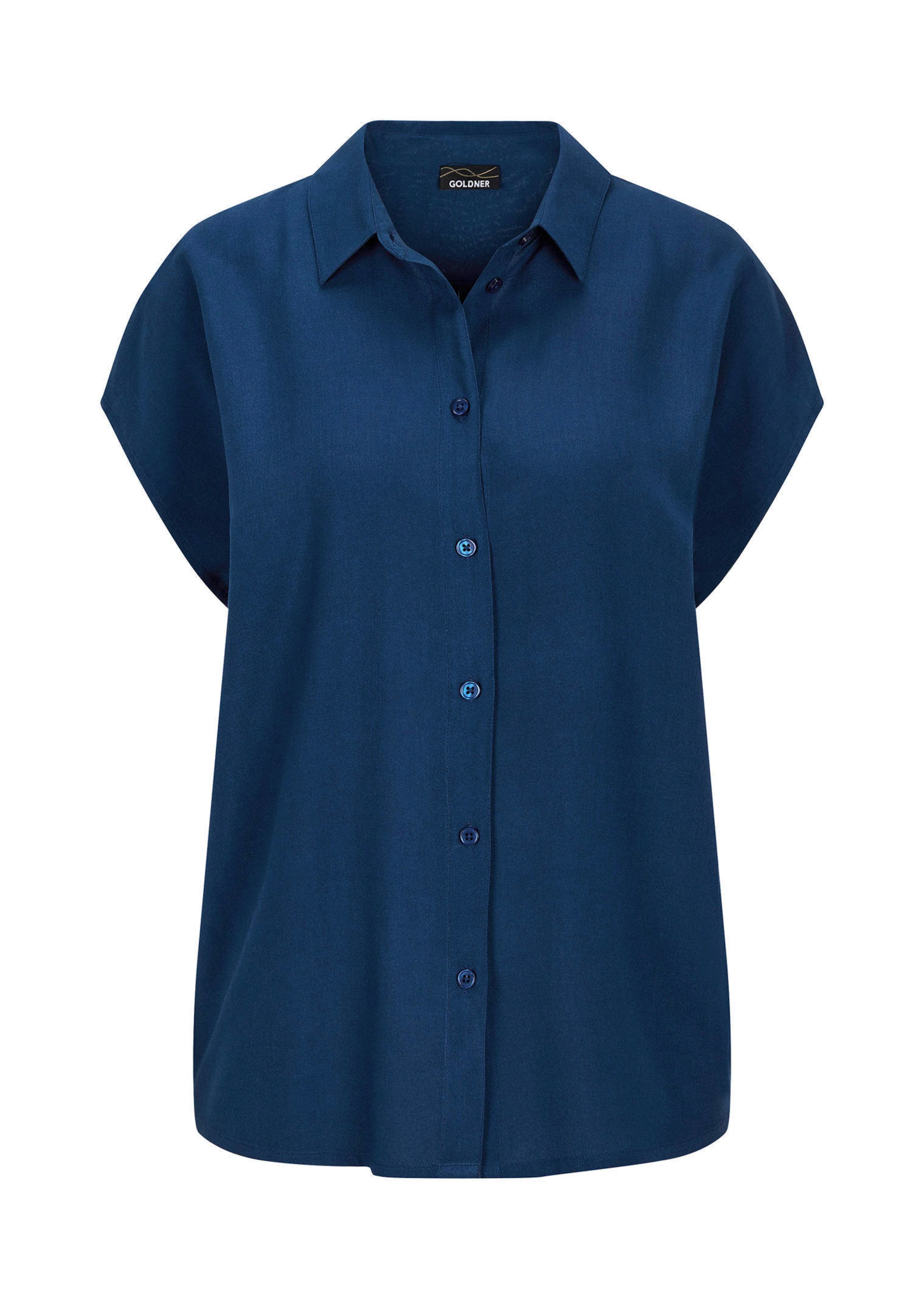 Viskose-Bluse mit Hemdkragen