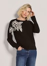 Strickpullover mit Blumenmotiv thumbnail 1