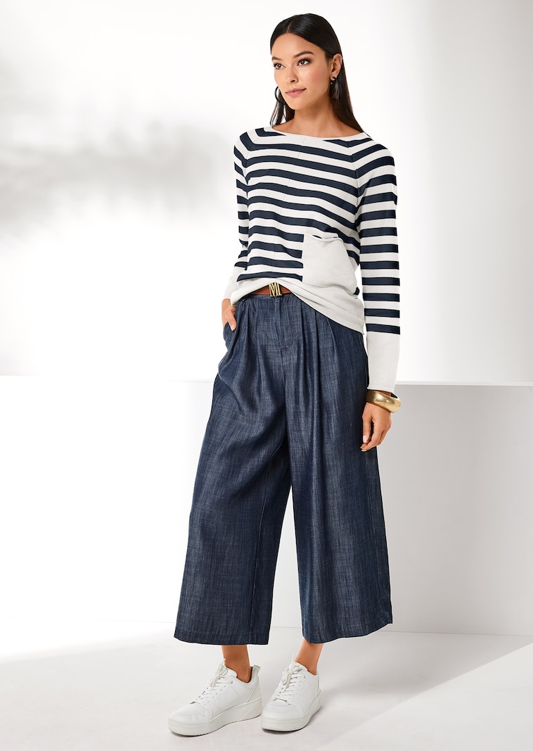 Culotte mit Bundfalten