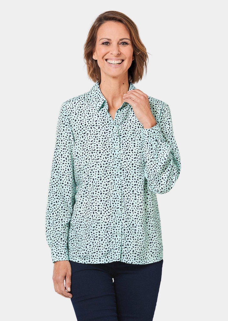 Gedessineerde blouse van soepel materiaal