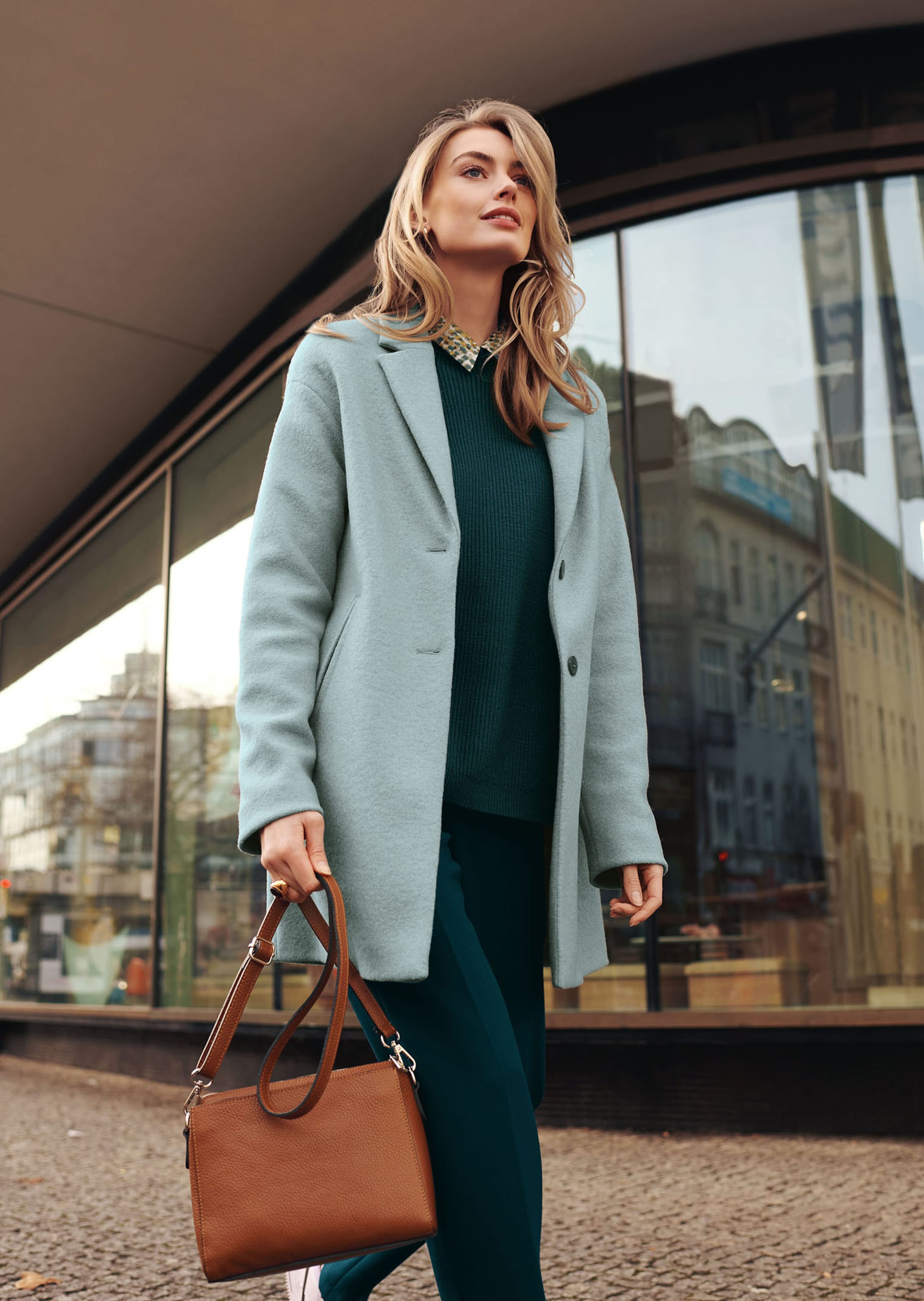Walkjacke aus Wolle