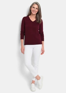 Pullover met een V-hals van COTTAMIRA thumbnail 1