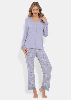 Pyjama avec détails en dentelle thumbnail 5