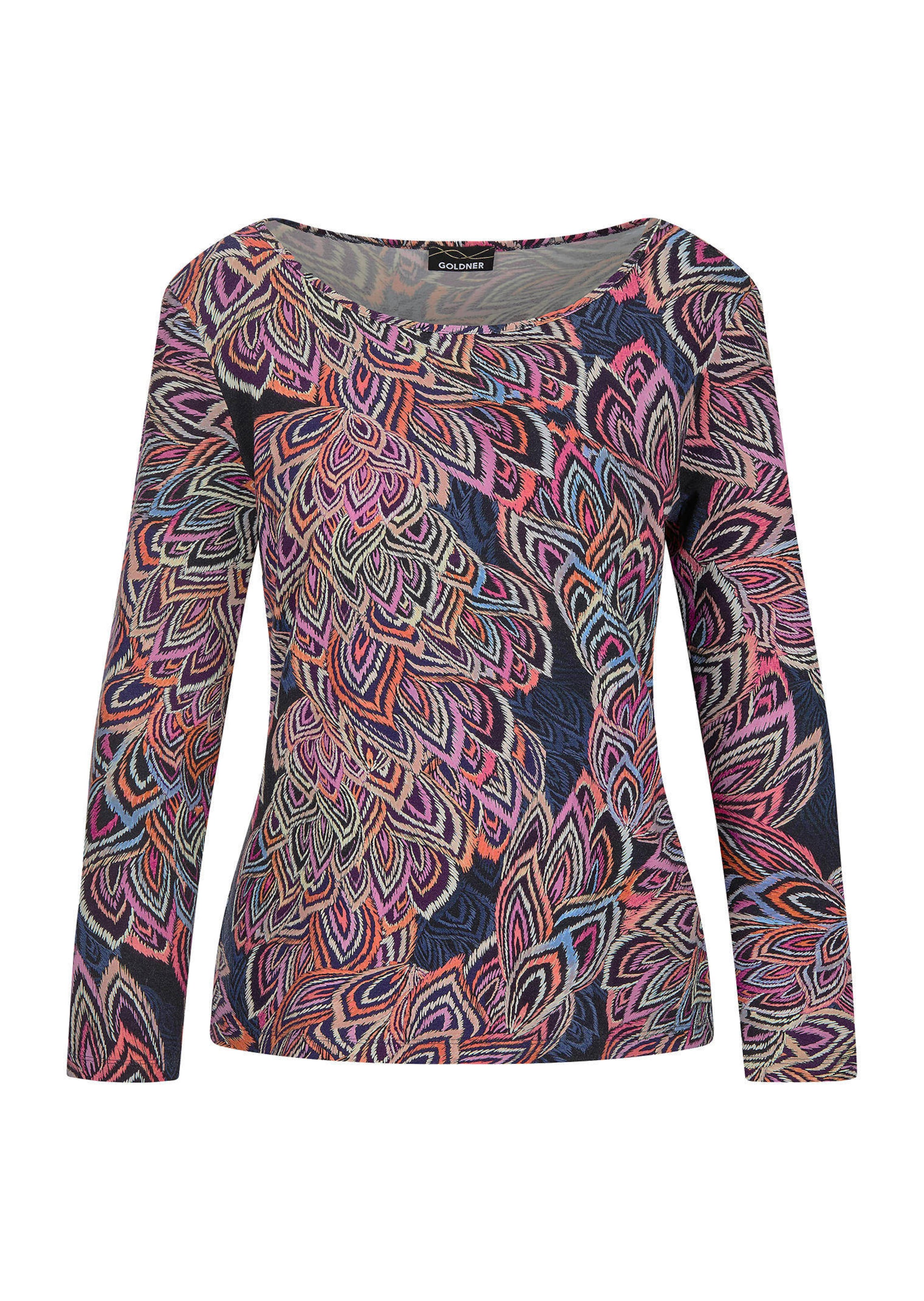 Jersey-Shirt mit Blätterprint