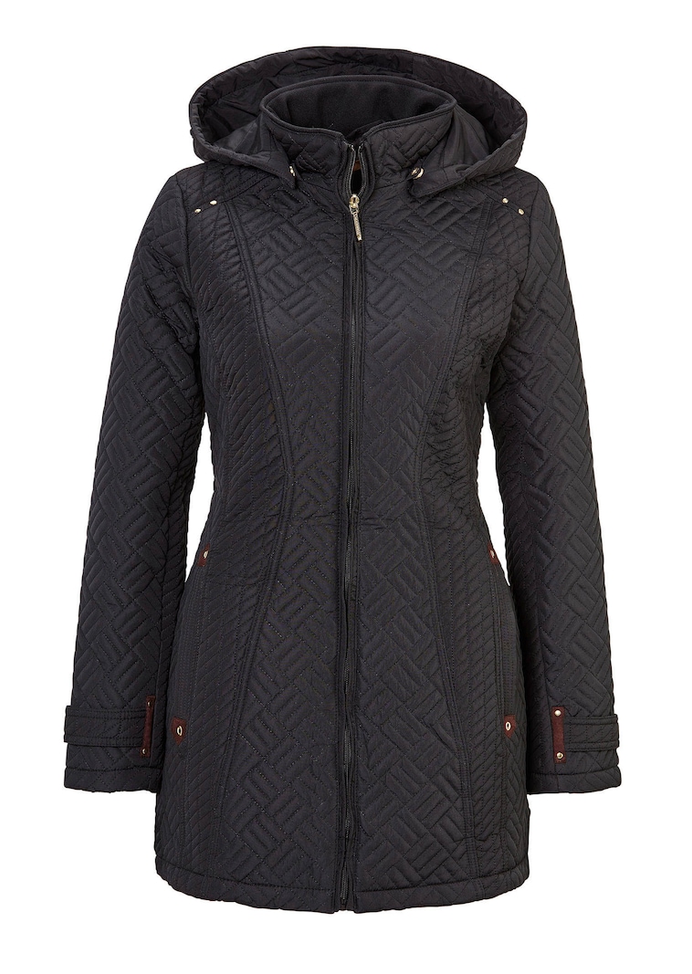 Steppjacke mit abnehmbarer Kapuze