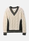 Zopfmuster-Pullover mit wattierten Steppeinsätzen thumbnail 6