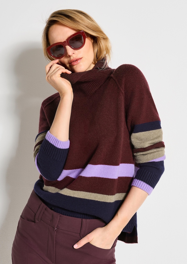 Pullover met asymmetrische col