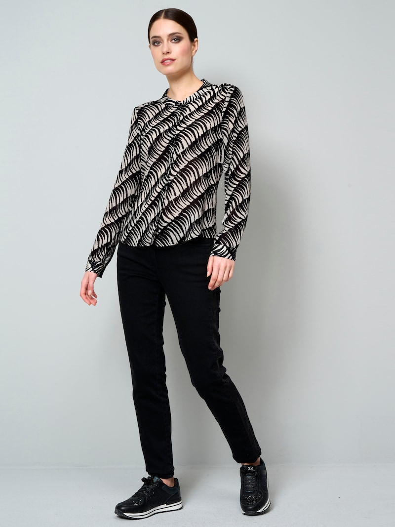 Bluse in transparenter Qualität