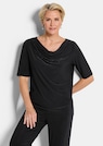 Shirt met watervalhals en glittersteentjes thumbnail 1