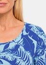 T-shirt en viscose avec motif feuilles graphique thumbnail 5
