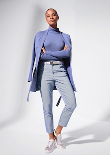 Rippstrick-Pullover mit Rollkragen thumbnail 6