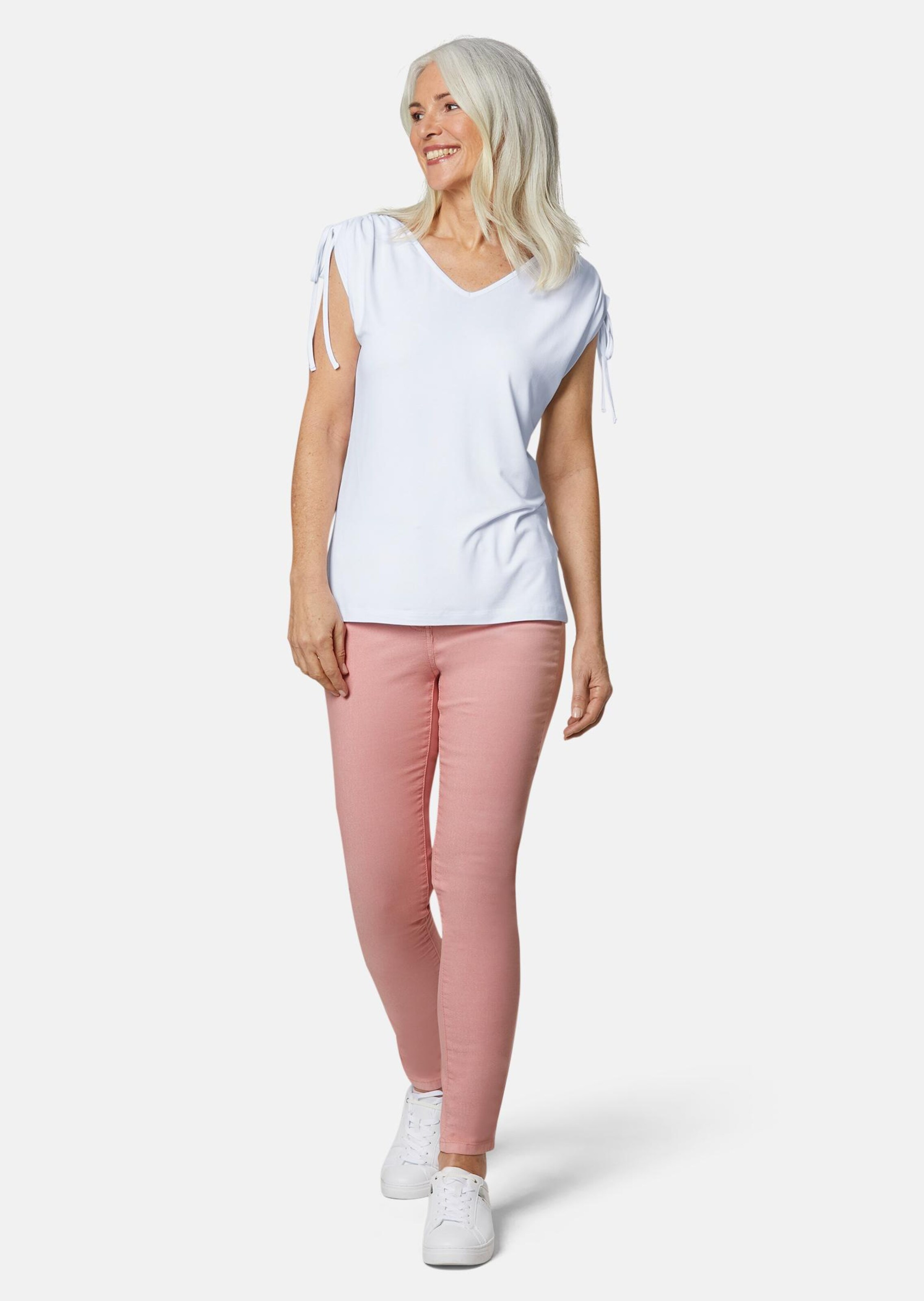 Elégant T-shirt en jersey - blanc - Gr. 54 de Goldner Fashion