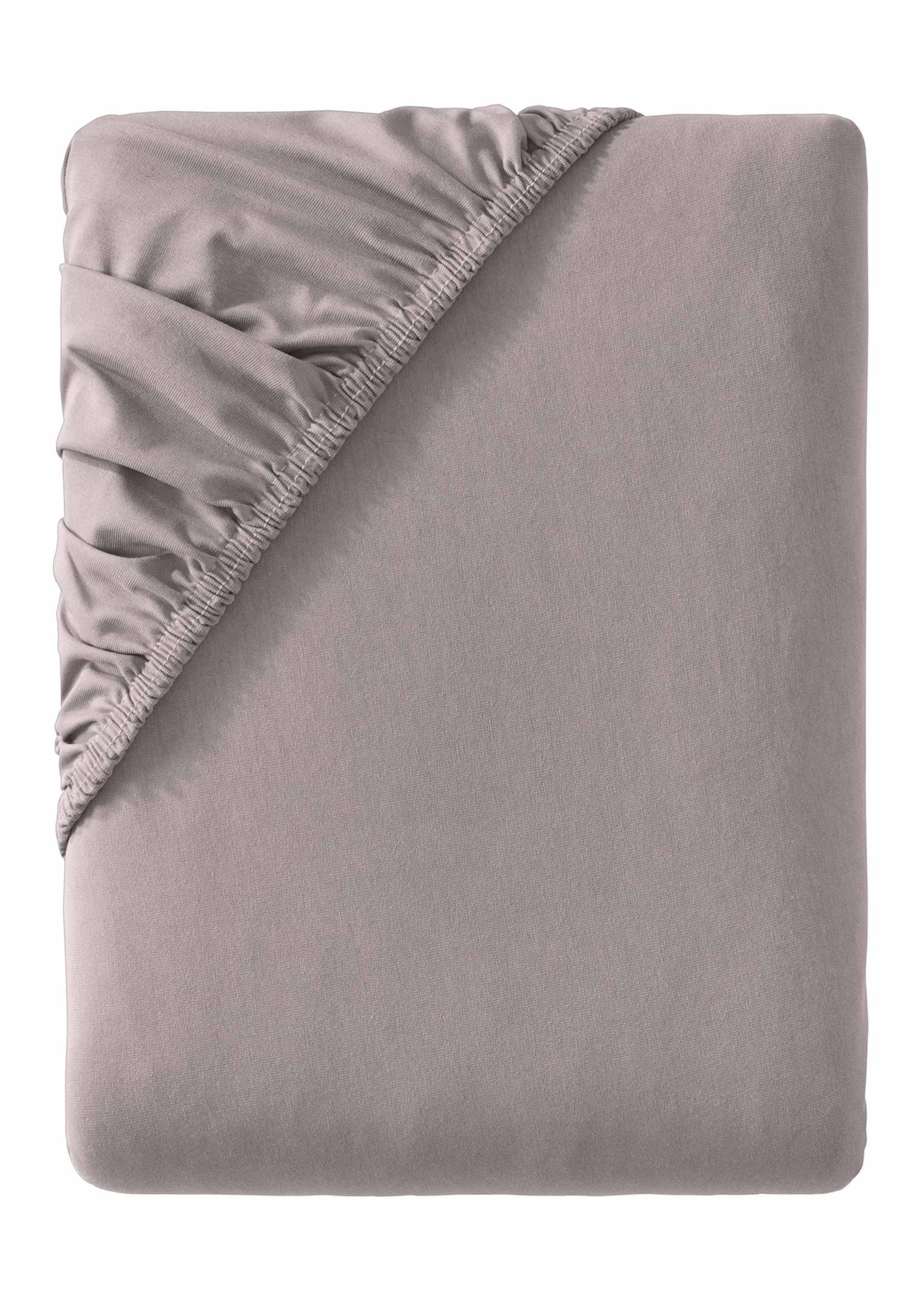 Drap-housse en jersey extensible - gris pierre - Gr. 90-100 x 190-220 cm de Goldner Fashion