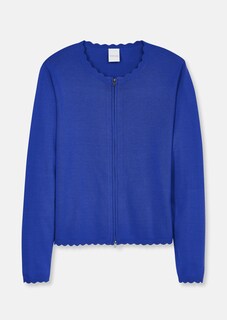 Strickjacke mit Zackensaum thumbnail 1