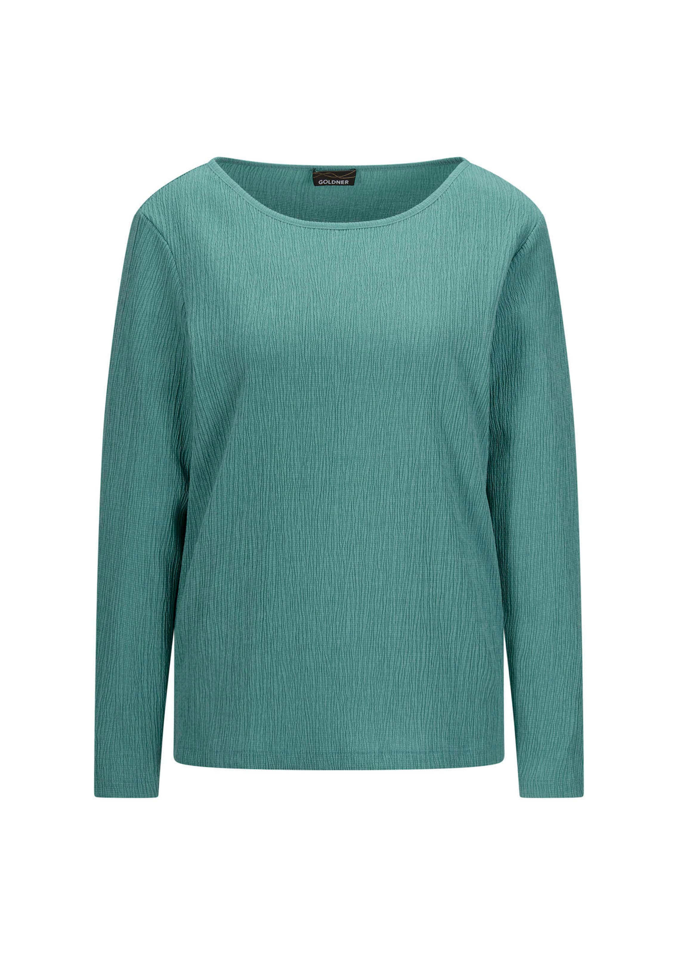 Jersey-Shirt in Krepp-Optik