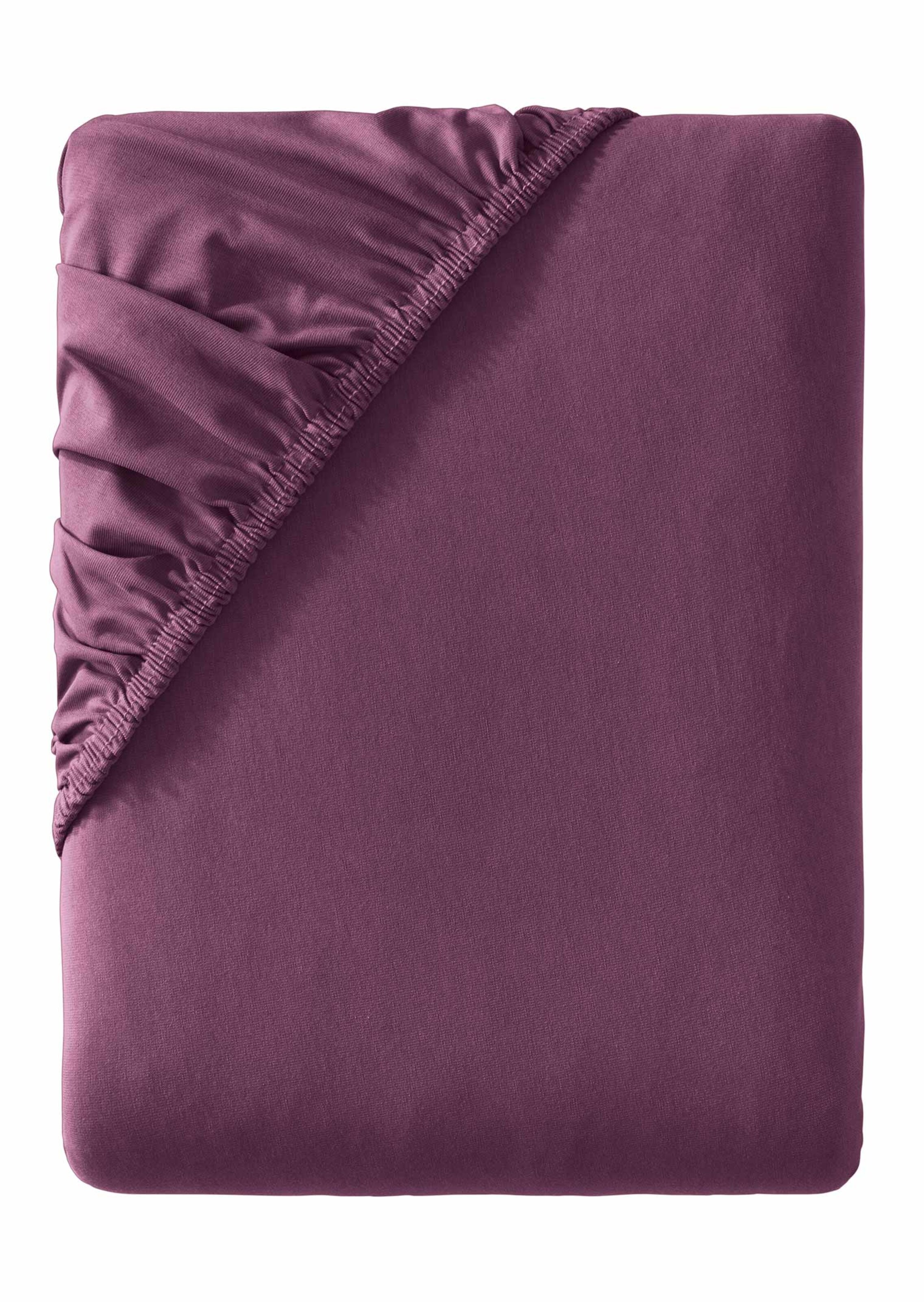Drap-housse en jersey extensible - lilas - Gr. 180-200 x 200-220 cm de Goldner Fashion