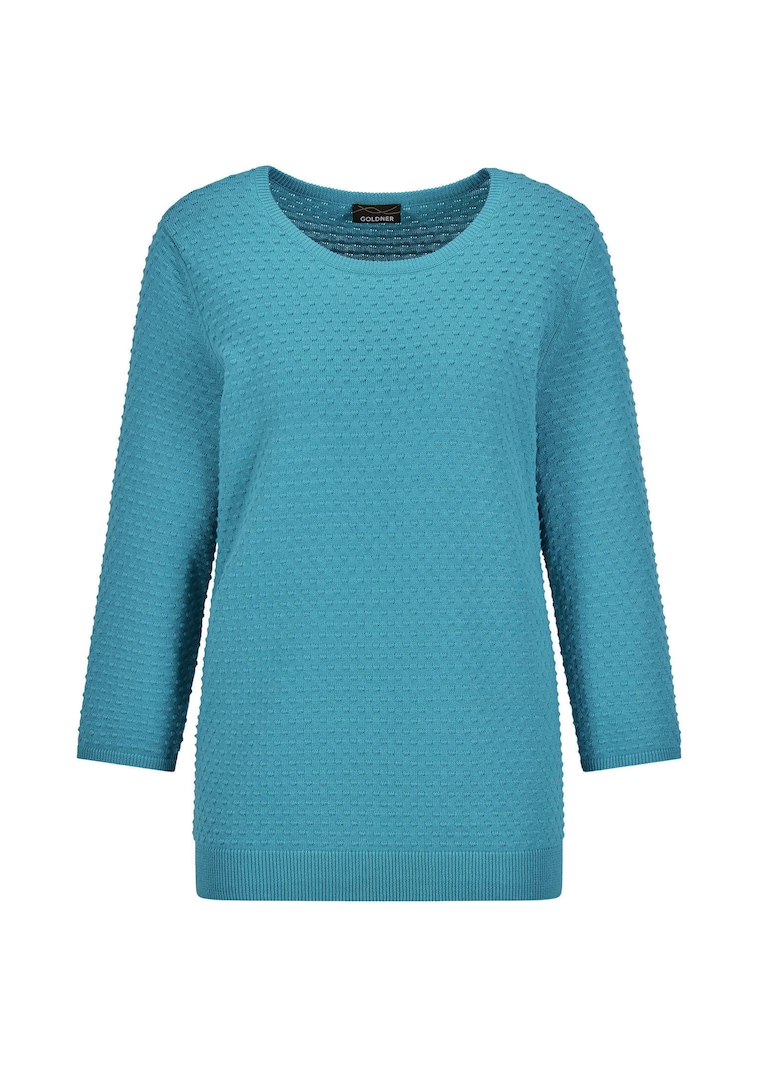 Tricot pullover met stippenmotief