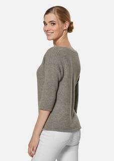 Kaschmir-Pullover mit Struktur-Mix thumbnail 4