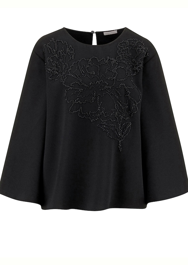 Bluse mit Perlenmotiv 5