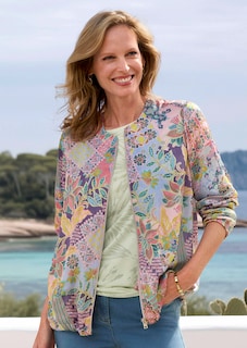 Leichter Blouson aus Viskose-Satin thumbnail 7