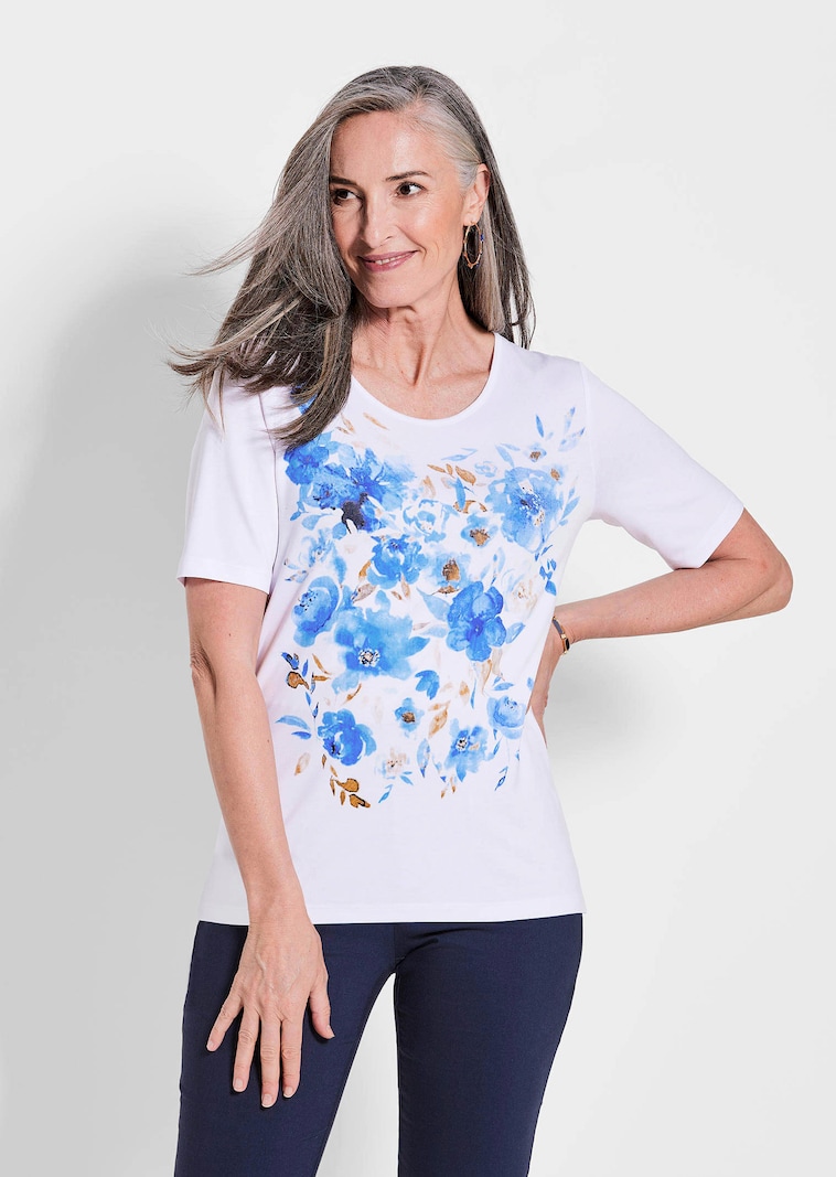 Printshirt mit floralem Druck