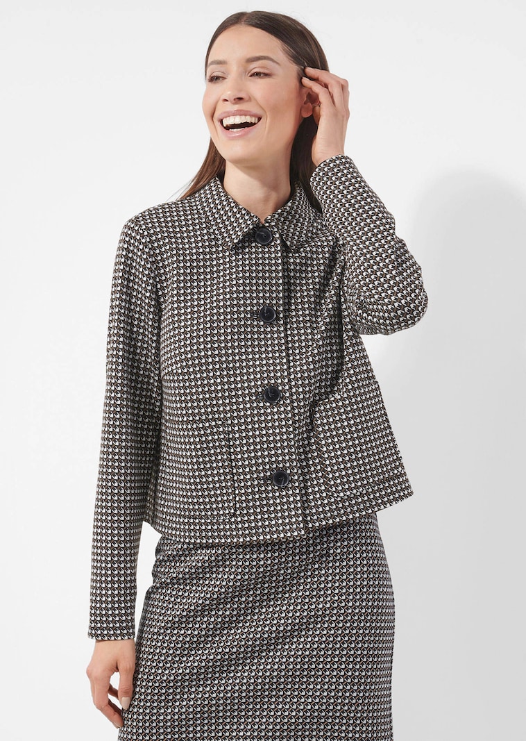 Blazerjacke mit Grafikprint