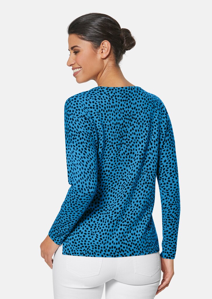 Oversize-Pullover mit abstraktem Leoprint 2