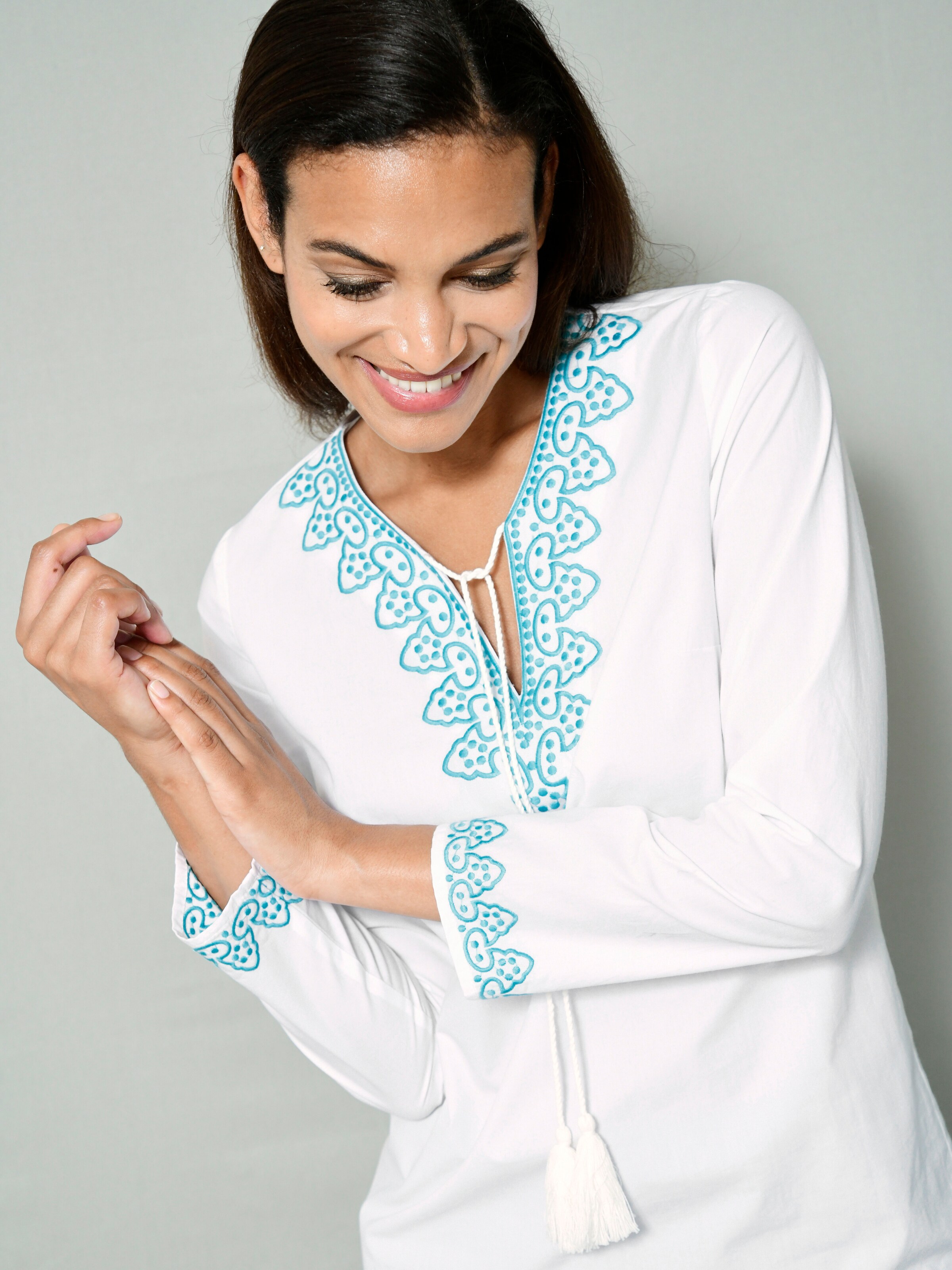 Tunika mit aufwendiger Stickerei 4