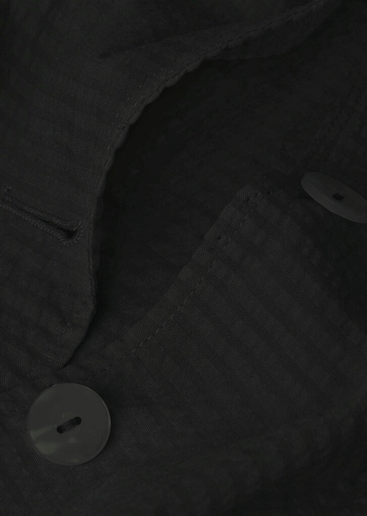 Leichte Blusenjacke in Seersucker-Qualität