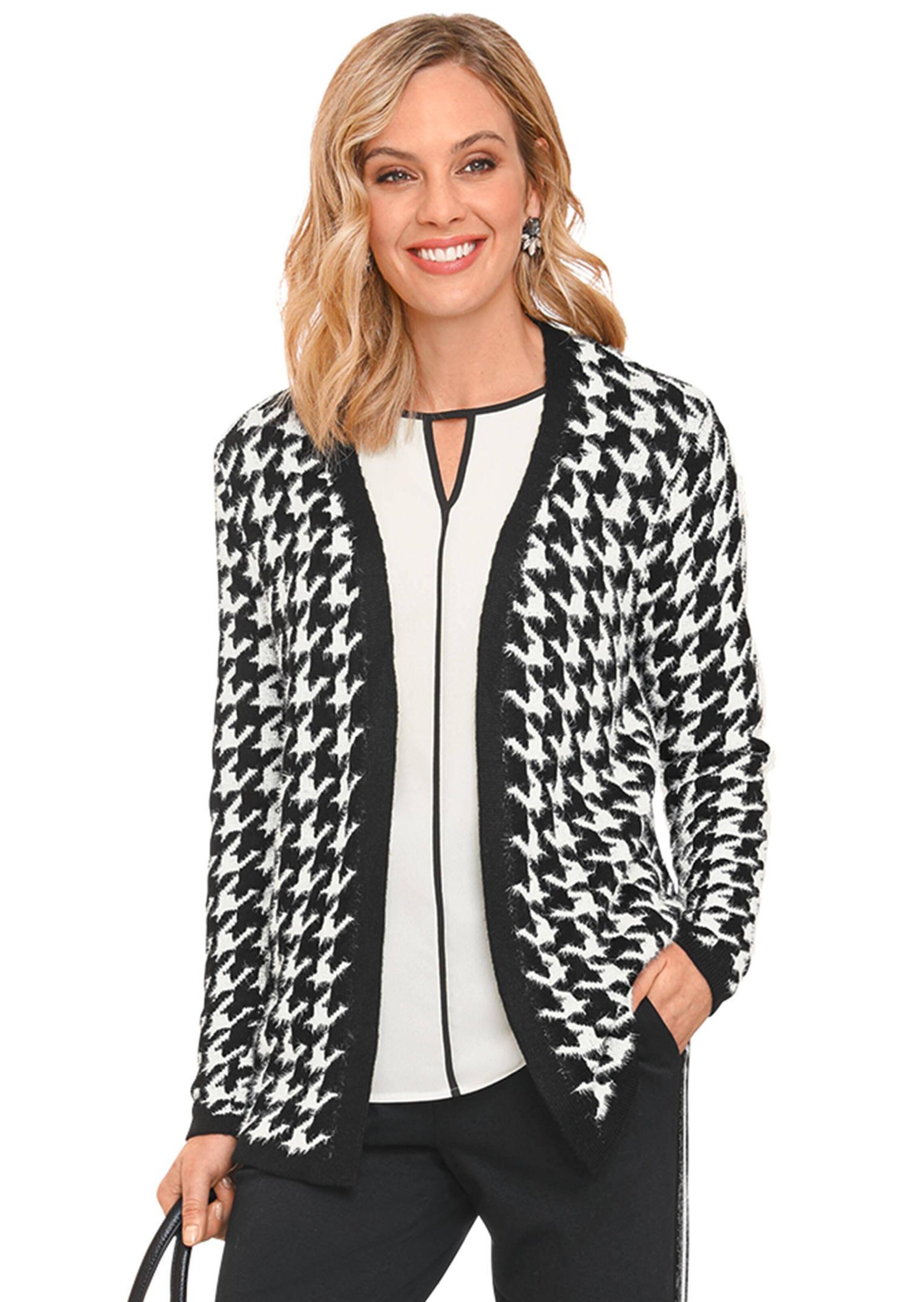 Flauschige Strickjacke aus Effektgarn