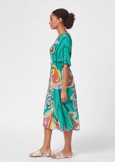 Sommerkleid mit platziertem Print thumbnail 4