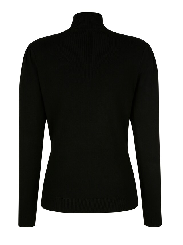 Pullover mit gürteloptik und eleganter Schmuckschließe 5