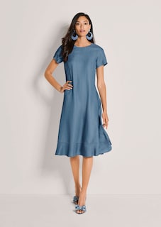 Luftiges Kleid in Jeansoptik thumbnail 1