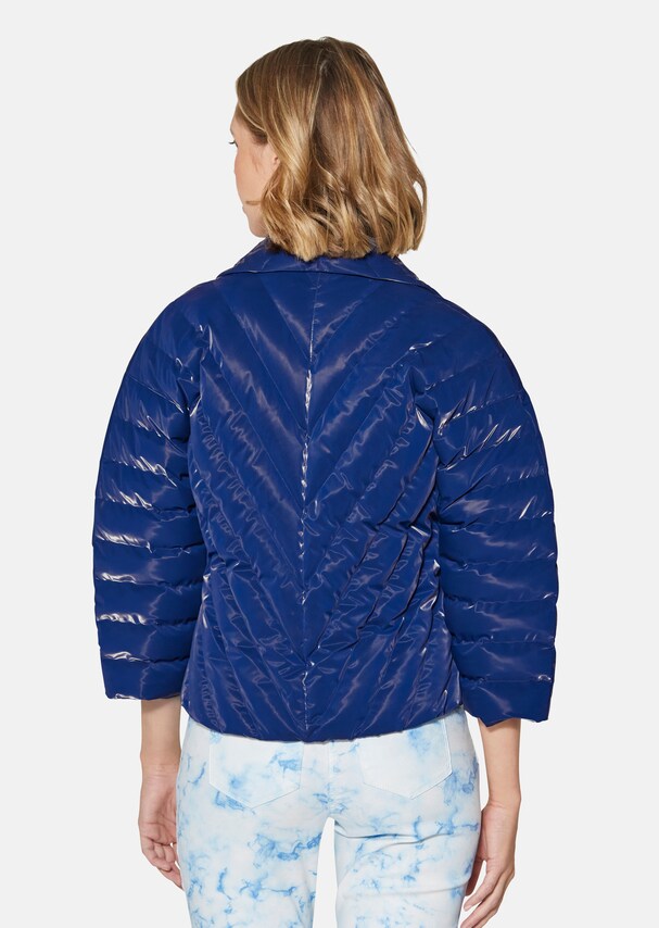Short quilted jacket with 3/4 sleeves 2