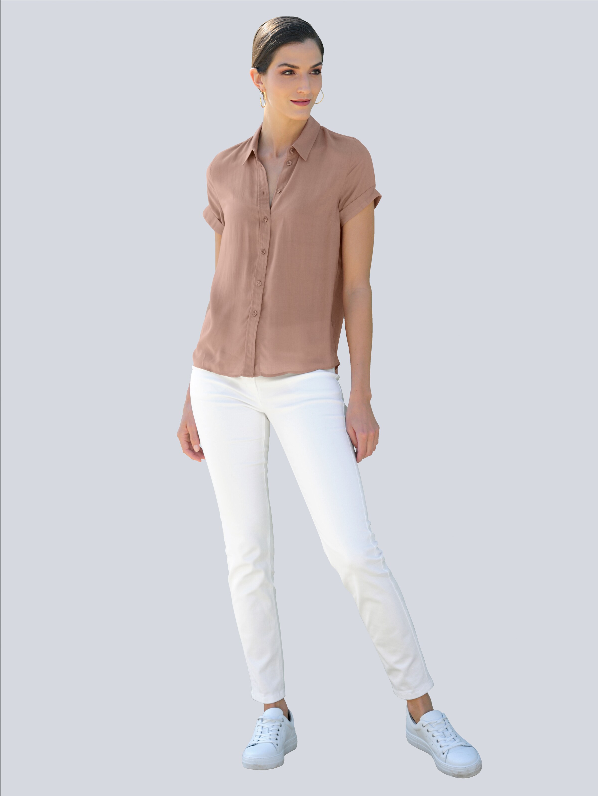 Bluse mit verlängertem Rückteil 3