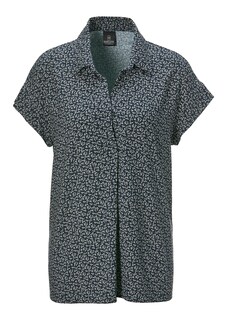 Kurzarm-Bluse mit Minimal-Druck thumbnail 1