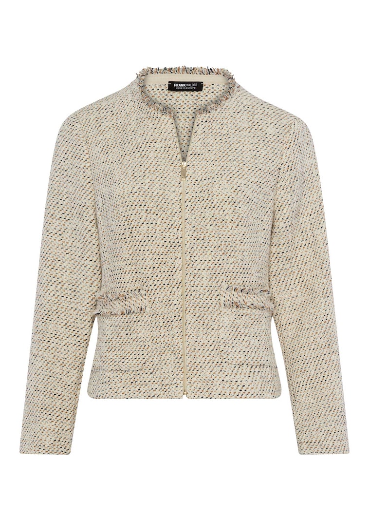 Blazer en jersey avec fermeture zippée